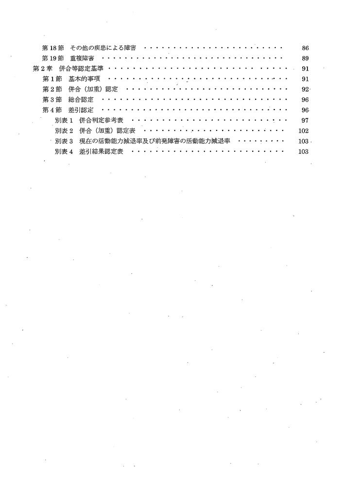 吹田、障害、高齢者、生活保護、国民年金・厚生年金保険｜障害認定基準｜目次２